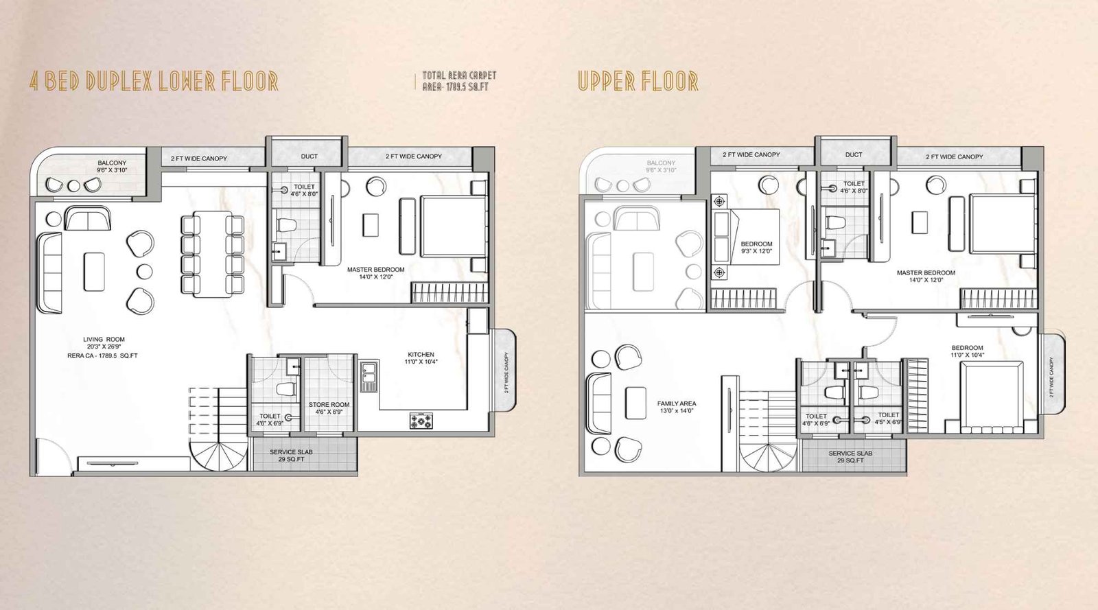 Autograph-Residency-Floor-Plan-4-BHK-Duplex-1789-sqft